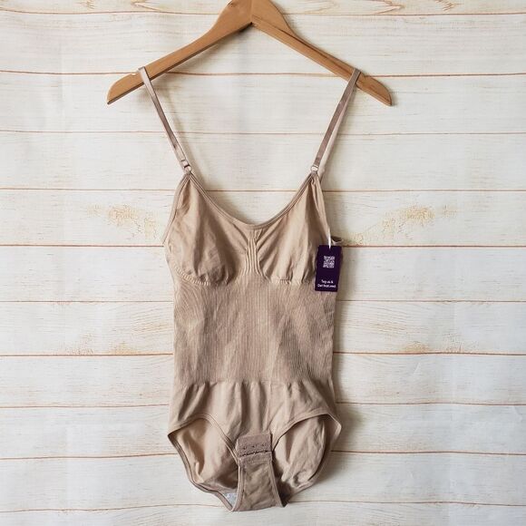 HeyShape Snatched Shapewear Slimming Bodysuit Nude Neutral Women's Size Medium - Picture 1 of 14